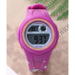 Babyhug Kitty Designed Digital Watch -  Purple