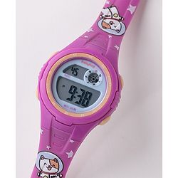 Babyhug Kitty Designed Digital Watch -  Purple