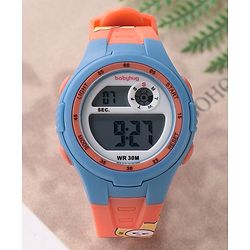 Babyhug Digital Sports Watch -  Orange & Blue