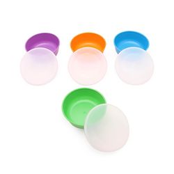 Babyhug Feeding Bowl With Lid & Spoon Pack of 4 - Multicolour