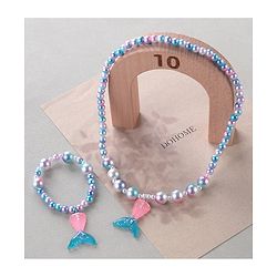 Babyhug Free Size Neck Piece & Bracelet Set- Multicolor