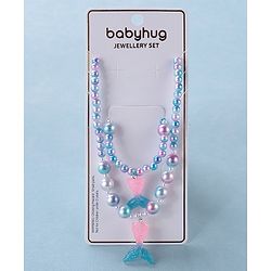 Babyhug Free Size Neck Piece & Bracelet Set- Multicolor
