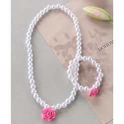 Babyhug Free Size Neck Piece & Bracelet Set- Multicolor