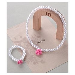 Babyhug Free Size Neck Piece & Bracelet Set- Multicolor
