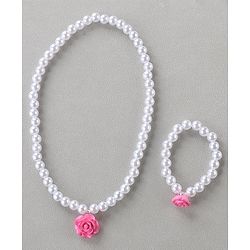 Babyhug Free Size Neck Piece & Bracelet Set- Multicolor