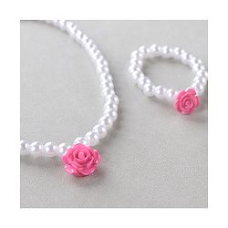 Babyhug Free Size Neck Piece & Bracelet Set- Multicolor