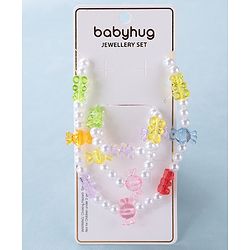Babyhug Free Size Jewellery Set Pearl & Candy Detailing- Multicolor