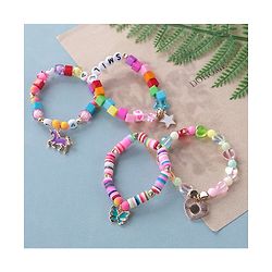 Babyhug Free Size Bracelets Pack of 4- Multicolor