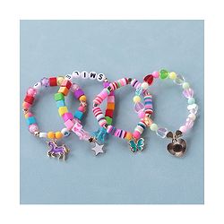 Babyhug Free Size Bracelets Pack of 4- Multicolor