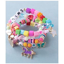 Babyhug Free Size Bracelets Pack of 4- Multicolor