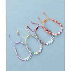 Babyhug Bracelets Free Size Pack of 4  - Multicolor