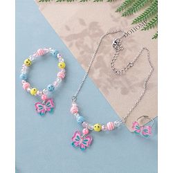 Babyhug Free Size Jewellery Set Butterfly Design- Multicolor