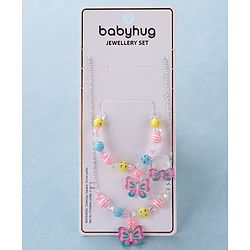 Babyhug Free Size Jewellery Set Butterfly Design- Multicolor