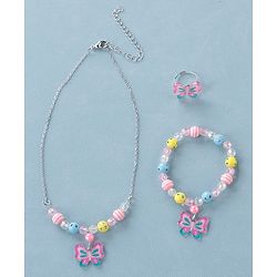 Babyhug Free Size Jewellery Set Butterfly Design- Multicolor
