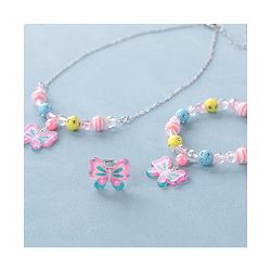 Babyhug Free Size Jewellery Set Butterfly Design- Multicolor