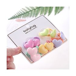 Babyhug Rubber Bands & Scrunchies Sets Pack of 10 - Orange & Yellow
