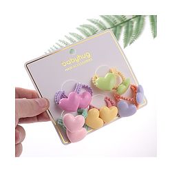 Babyhug Rubber Bands & Scrunchies Sets Pack of 10 - Orange & Yellow