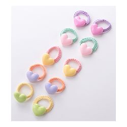 Babyhug Rubber Bands & Scrunchies Sets Pack of 10 - Orange & Yellow