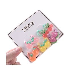 Babyhug Rubber Bands & Scrunchies Sets Pack of 10 - Green & Yellow