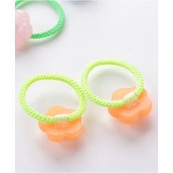 Babyhug Rubber Bands & Scrunchies Sets Pack of 10 - Pink & Orange