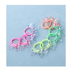 Babyhug Rubber Bands & Scrunchies Sets Pack of 10 - Pink & Green