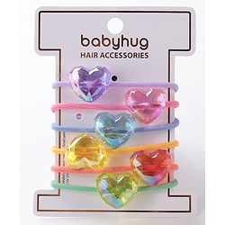 Babyhug Rubber Bands & Scrunchies Sets Free Size - Multicolour