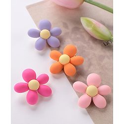 Babyhug Flower Applique Hair Pins & Clips - Multicolor