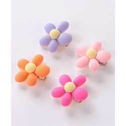 Babyhug Flower Applique Hair Pins & Clips - Multicolor
