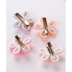 Babyhug Flower Applique Hair Pins & Clips - Multicolor