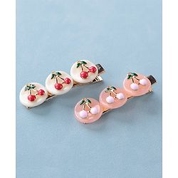 Babyhug Hair Pins And Clips Set Free Size - Multicolor