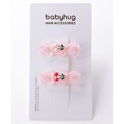 Babyhug Hair Pins And Clips Set Free Size -  Light Purple