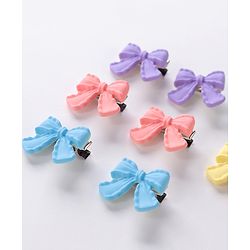 Babyhug Free Size Hair Clips Bow & Butterfly Clips  Pack of 10 - Multicolor