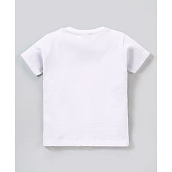Babyhug Cotton Half Sleeves Forest Print T-Shirt - White