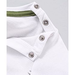 Babyhug Cotton Half Sleeves Forest Print T-Shirt - White