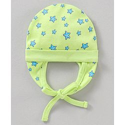 Babyhug 100% Cotton Cap Green - Diameter 17 cm