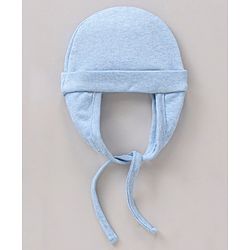 Babyhug Tie Knot Cap Dog Face Print Blue - Diameter 16 cm