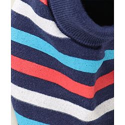 Babyhug 100% Cotton Mittens and Booties Striped - Multicolour