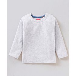 Babyhug Dungaree and Full Sleeves T-Shirt Set Fox Print - White and Blue