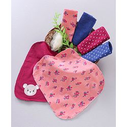 Babyhug Terry Hand and Face Towel Pack of 6 - Multicolor