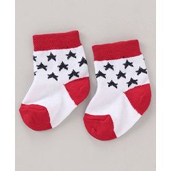 Cute Walk by Babyhug Anti Bacterial Ankle Length Non Terry Socks Strips Pack of 5 Pair - Multicolour