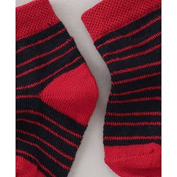 Cute Walk by Babyhug Anti Bacterial Ankle Length Non Terry Socks Strips Pack of 5 Pair - Multicolour