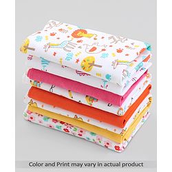 Babyhug 100% Cotton Wash Cloth Pack of 8 - Multicolor