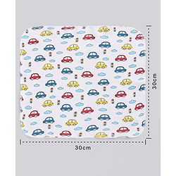 Babyhug 100% Cotton Wash Cloth Pack of 8 - Multicolor
