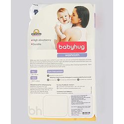 Babyhug 100% Cotton Wash Cloth Pack of 8 - Multicolor
