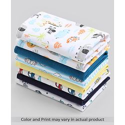 Babyhug 100% Cotton Wash Cloth Pack of 8 - Multicolor