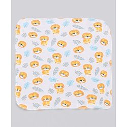 Babyhug 100% Cotton Wash Cloth Pack of 8 - Multicolor