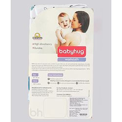 Babyhug 100% Cotton Wash Cloth Pack of 8 - Multicolor