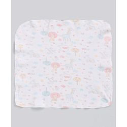 Babyhug 100% Cotton Wash Cloth Pack of 8 - Multicolor