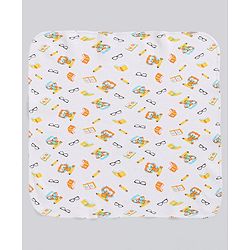 Babyhug 100% Cotton Wash Cloth Pack of 8 - Multicolor
