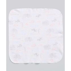 Babyhug 100% Cotton Wash Cloth Pack of 8 - Multicolor